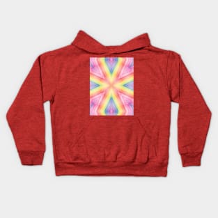 Pastel Zen Mandala 37 Kids Hoodie